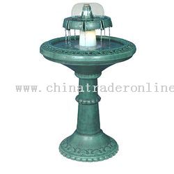 Green Garden Fountain with Light from China